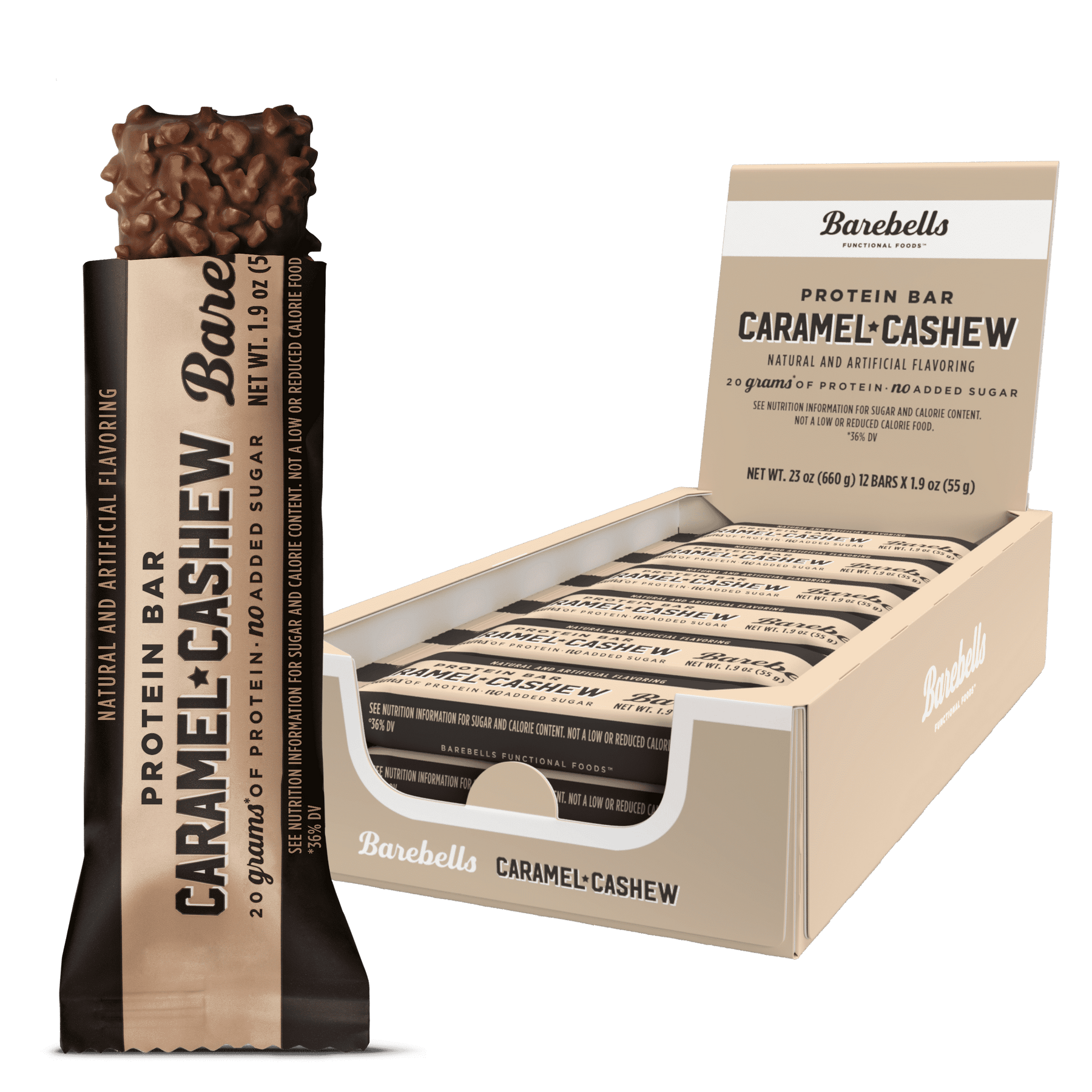 Barebells - High Protein No Sugar Added Bar - Box 12