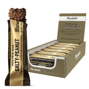 Barebells protein barsalty peanut box 12