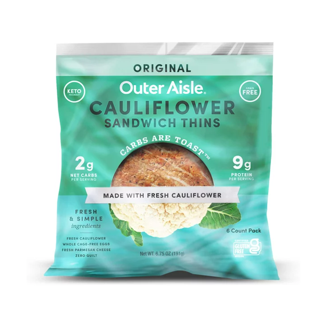 Outer Aisle - Cauliflower Sandwich Thins - 191g
