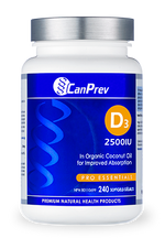 CanPrev - Vitamin D3 2500IU - 240 Softgels