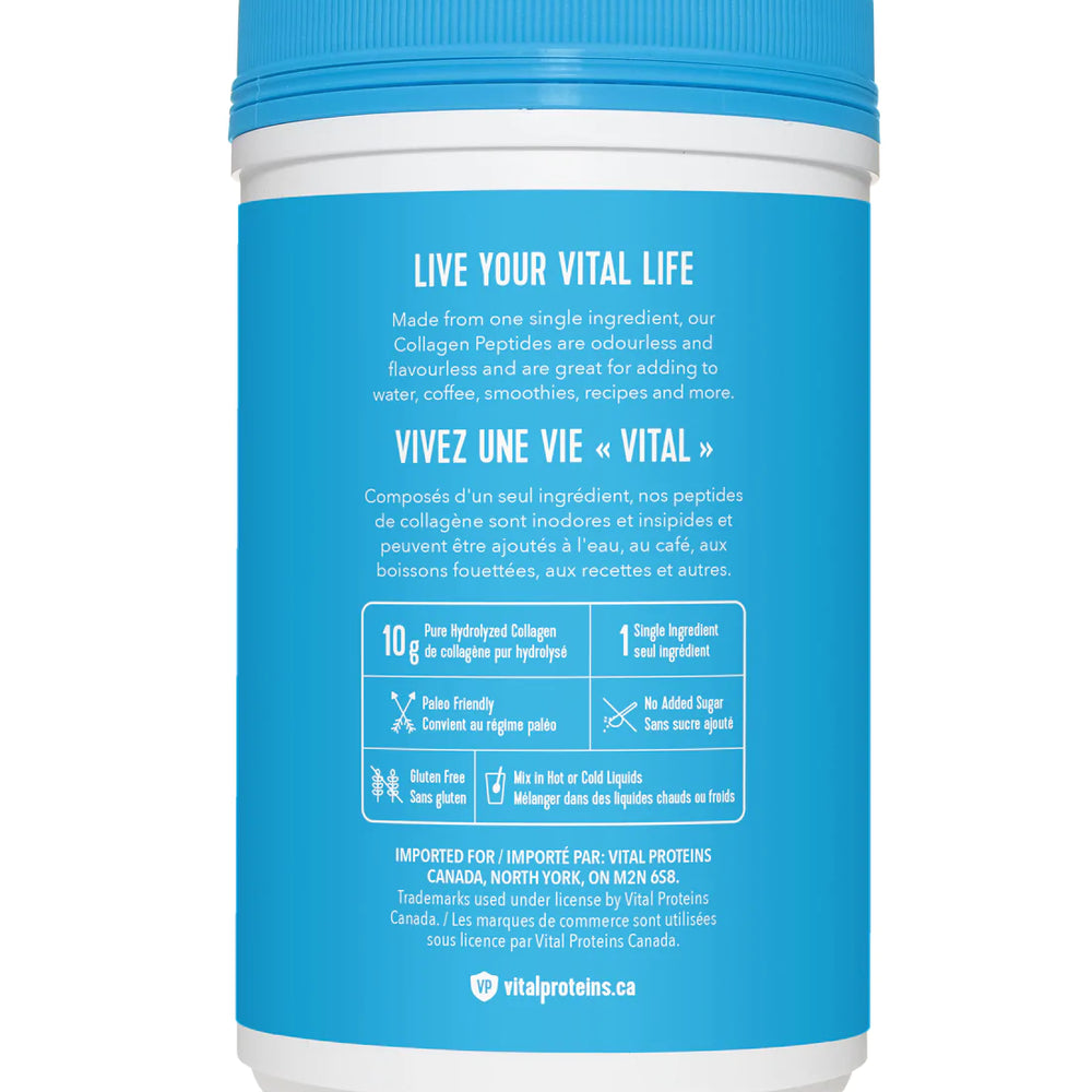 Protéines vitales - Peptides de collagène bovin - 284 g sans arôme