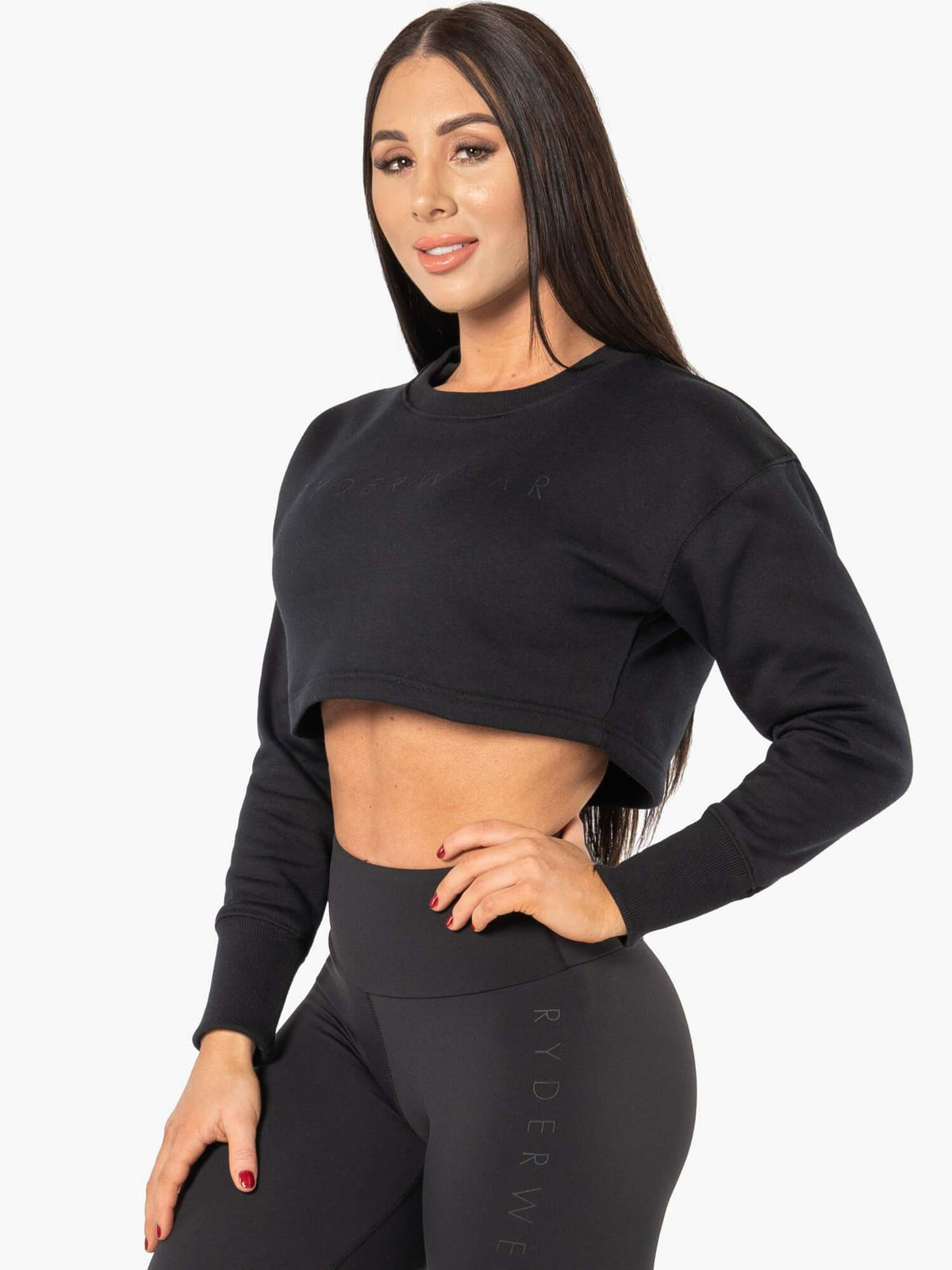 Ryderwear Elevate Cropped Sweater Black