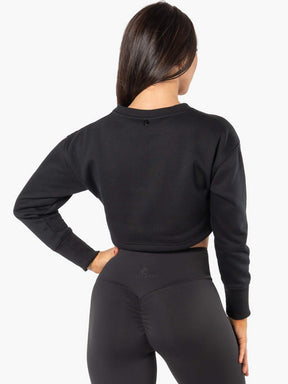 Ryderwear Elevate Cropped Sweater Black