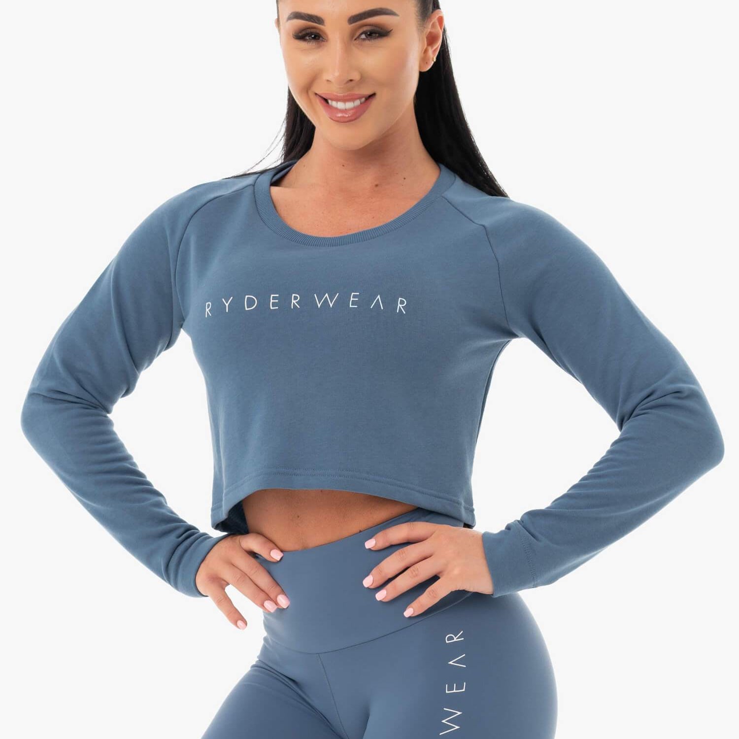 Pull court Ryderwear Staples bleu acier