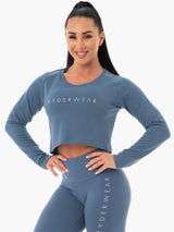 Pull court Ryderwear Staples bleu acier
