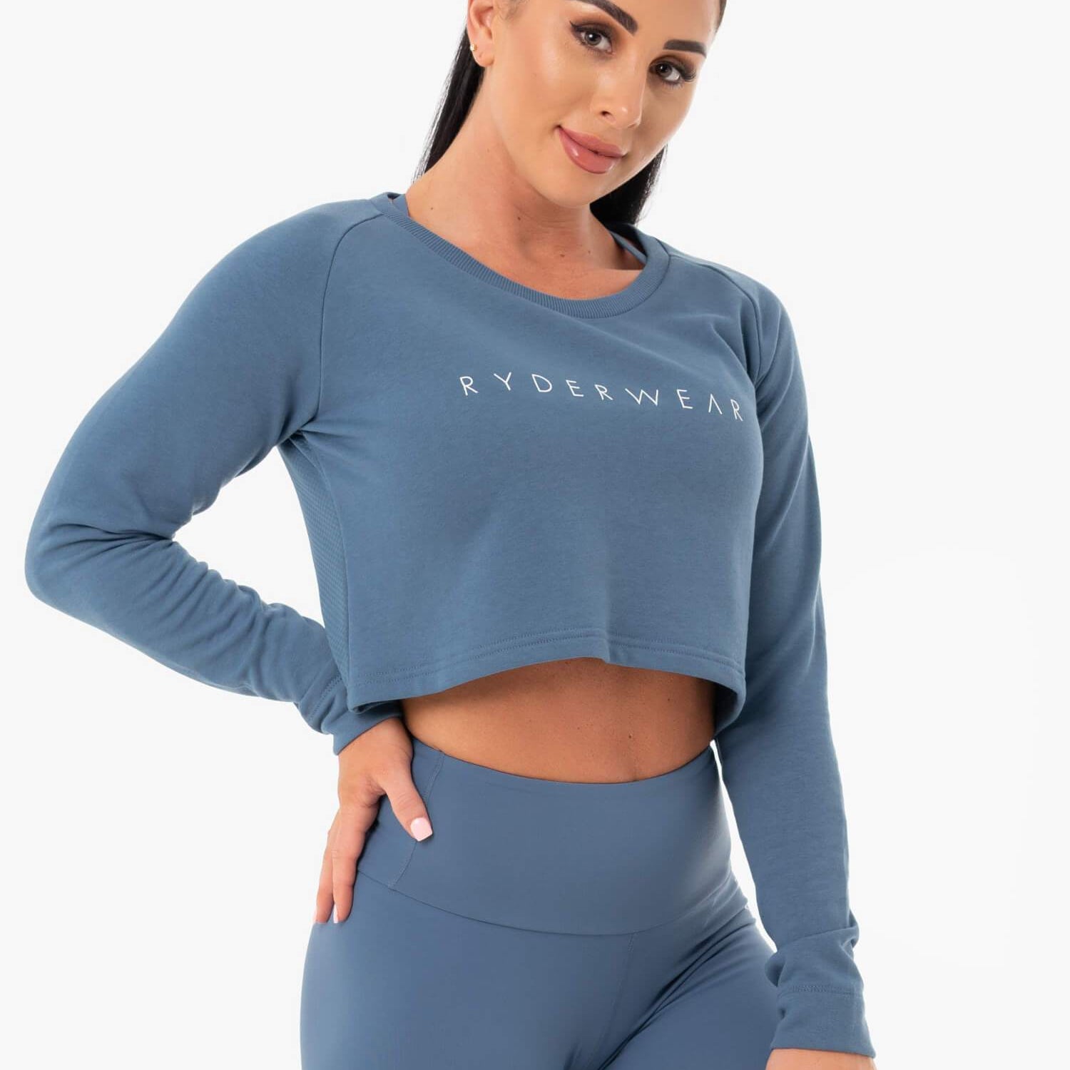 Pull court Ryderwear Staples bleu acier