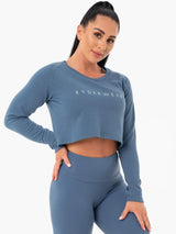 Pull court Ryderwear Staples bleu acier