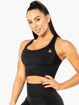 Ryderwear Electra Seamless Crop Top Black