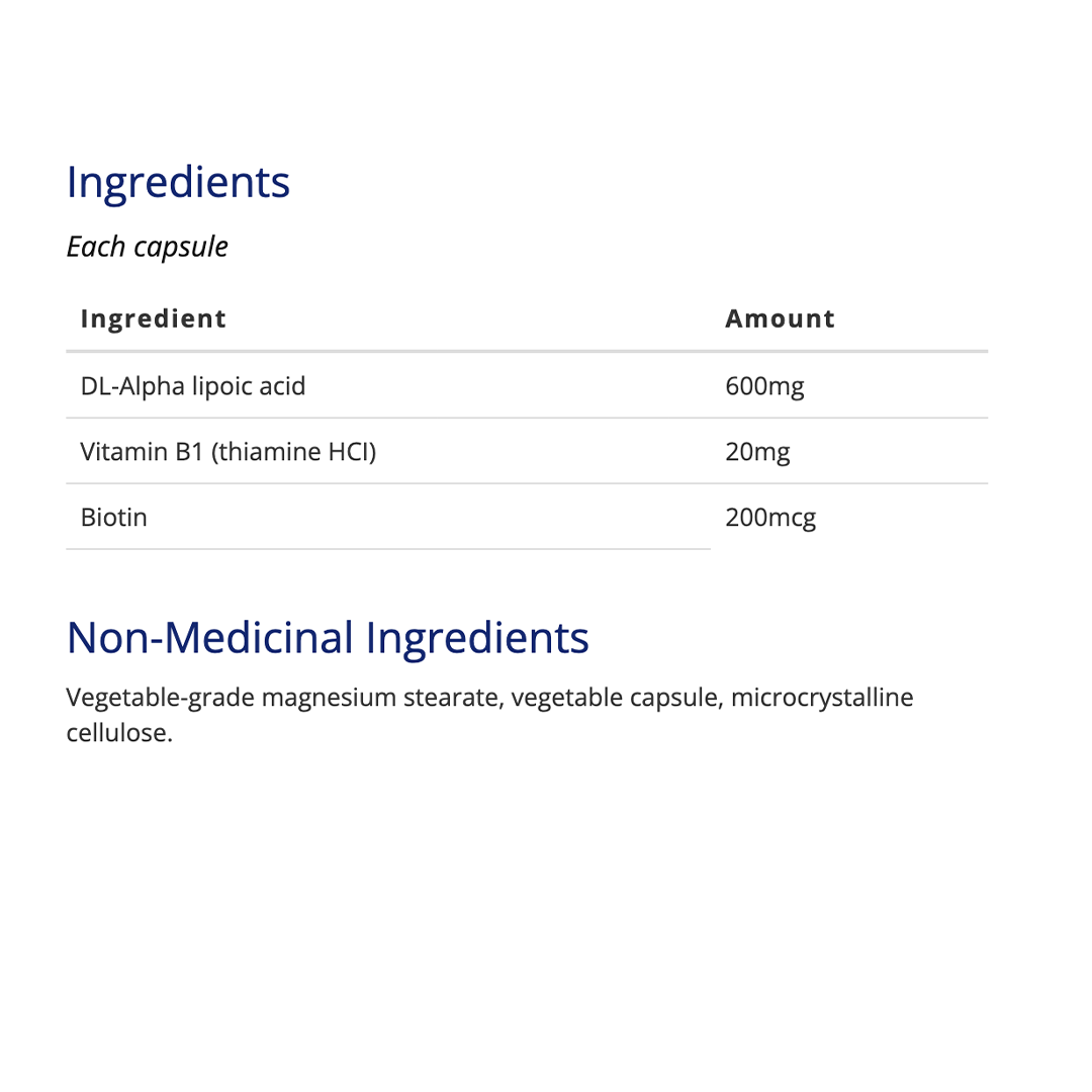 CanPrev - Alpha Lipoic Acid - 600mg