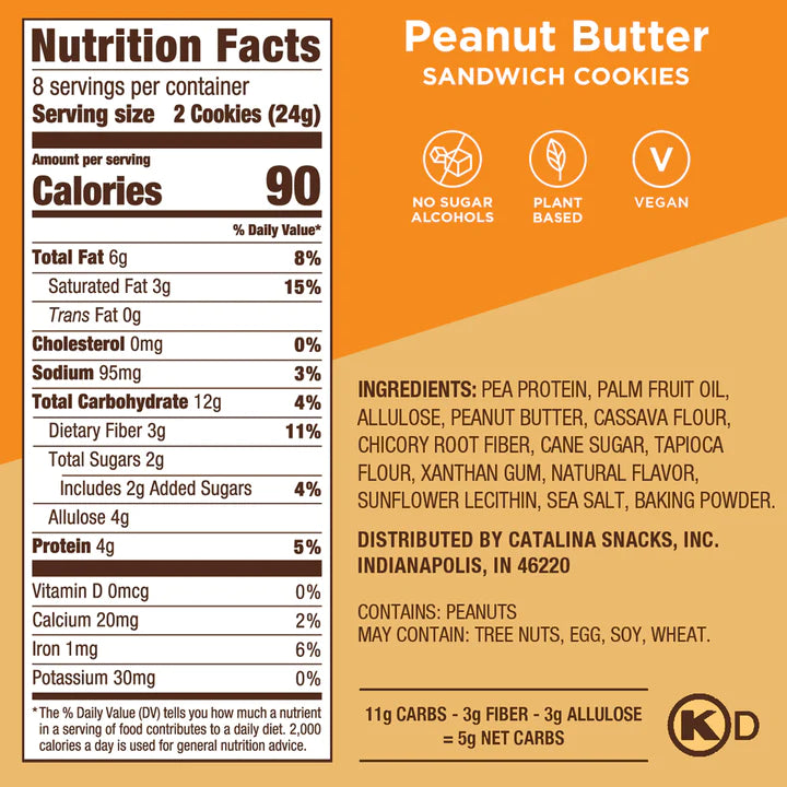 Catalina Crunch - Keto Friendly Sandwich Cookie - 193g
