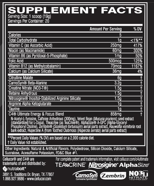 Cellucor C4 Ultimate 20 servings