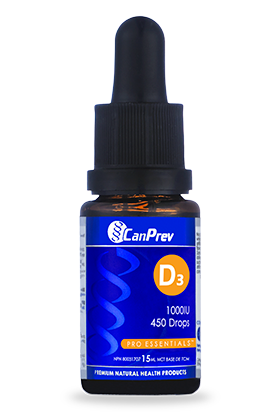 CanPrev - Vitamin D3 1000IU Drops with MCT Base - 15ml