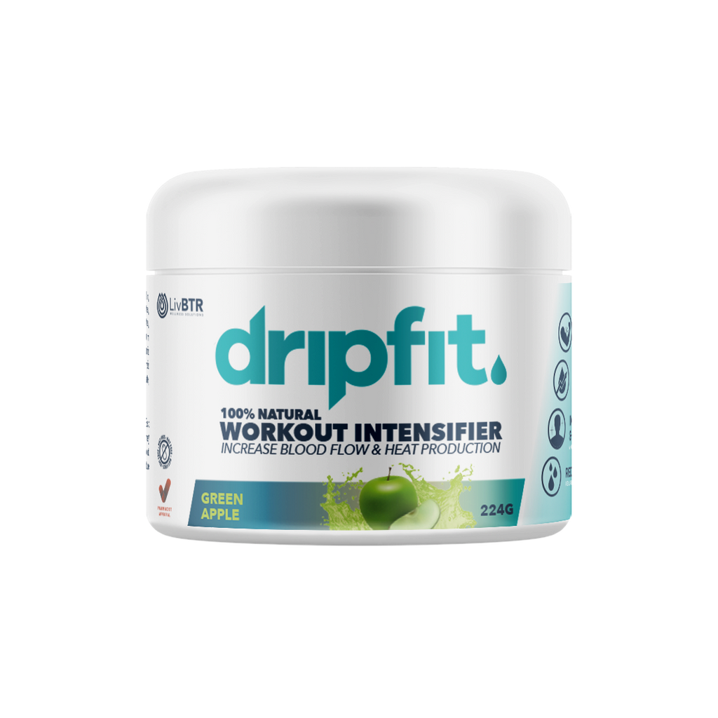 DripFit - Workout Intensifier Cream, All-Natural Body Cream, Workout  Enhancer for Increased Blood Flow & Heat Production, Green Apple, 224 Grams  : : Beauty & Personal Care