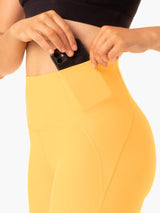 Leggings taille haute Ryderwear Sola couleur mangue