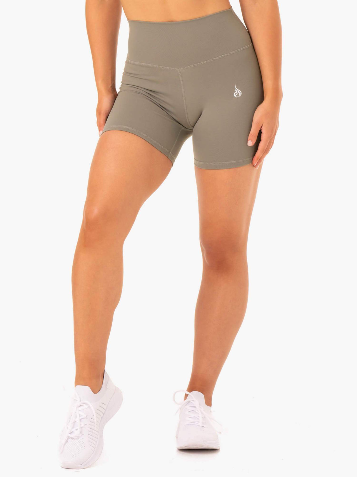 Ryderwear Base High Waisted Shorts Khaki