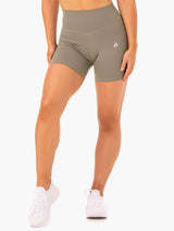 Ryderwear Base High Waisted Shorts Khaki