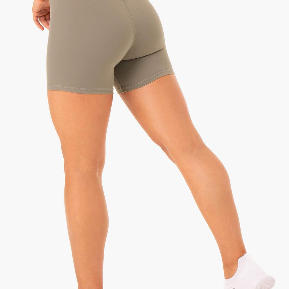 Ryderwear Base High Waisted Shorts Khaki