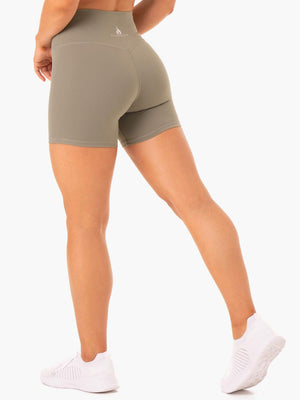 Ryderwear Base High Waisted Shorts Khaki
