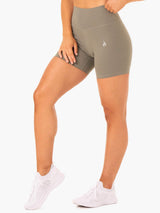 Ryderwear Base High Waisted Shorts Khaki
