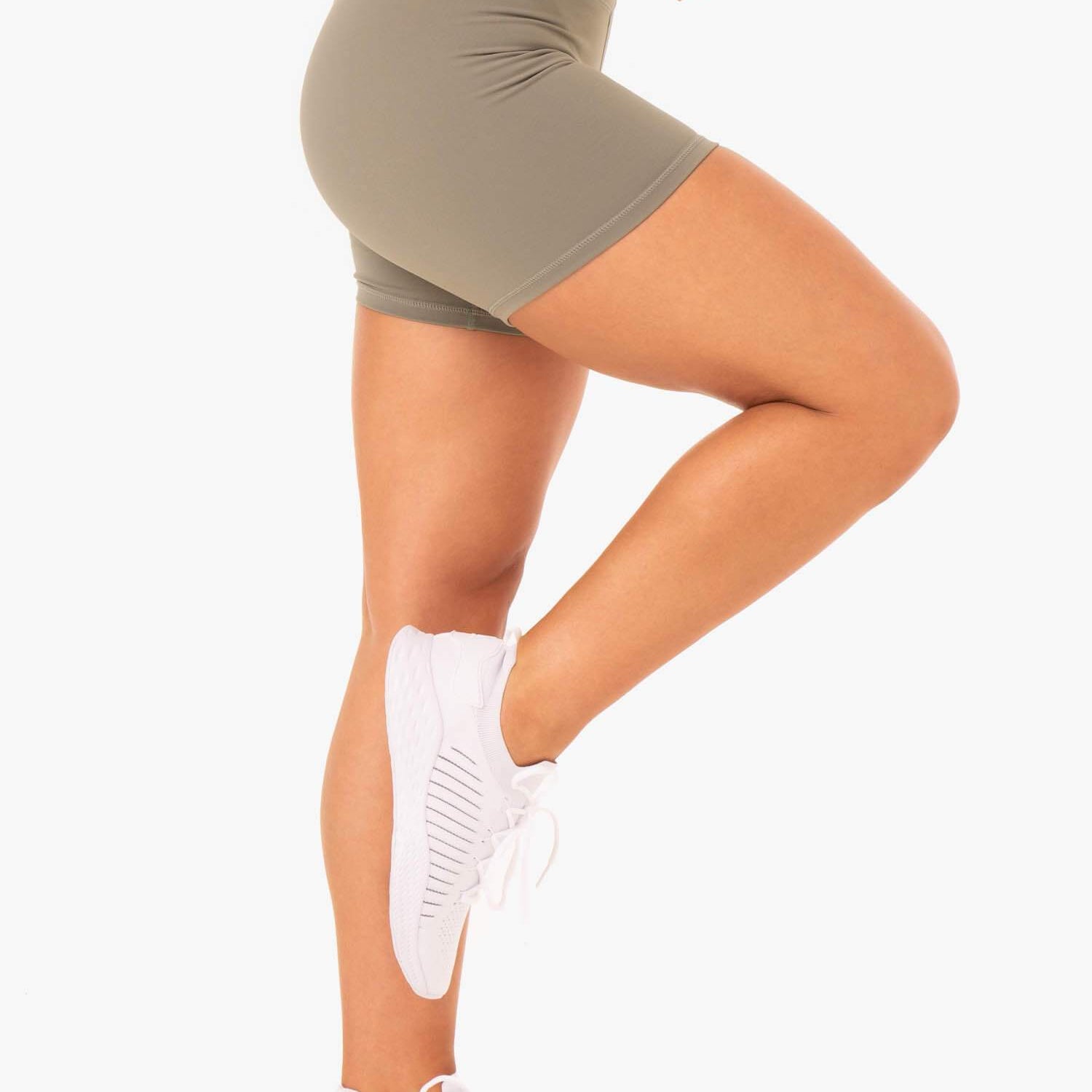 Ryderwear Base High Waisted Shorts Khaki