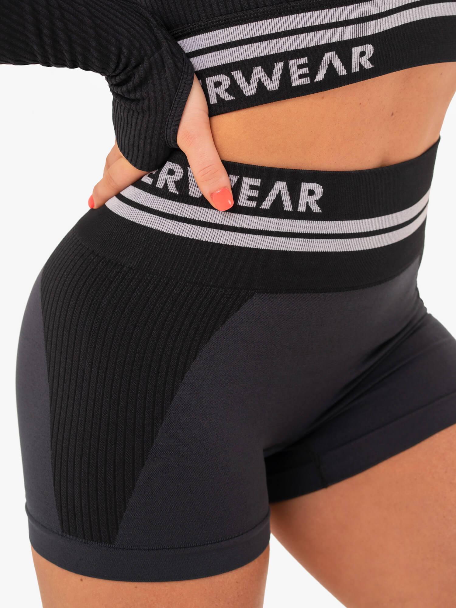 Ryderwear Freestyle Seamless High Waist Shorts Black