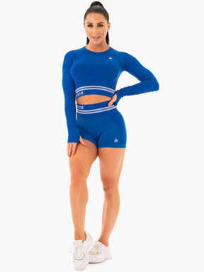 Ryderwear Freestyle Seamless High Waist Shorts Blue