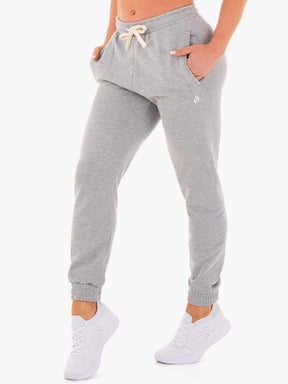 Ryderwear Block High Waist Track Pants Grey Marl