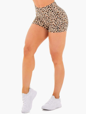 Ryderwear Adapt High Waist Scrunch Short Leopard