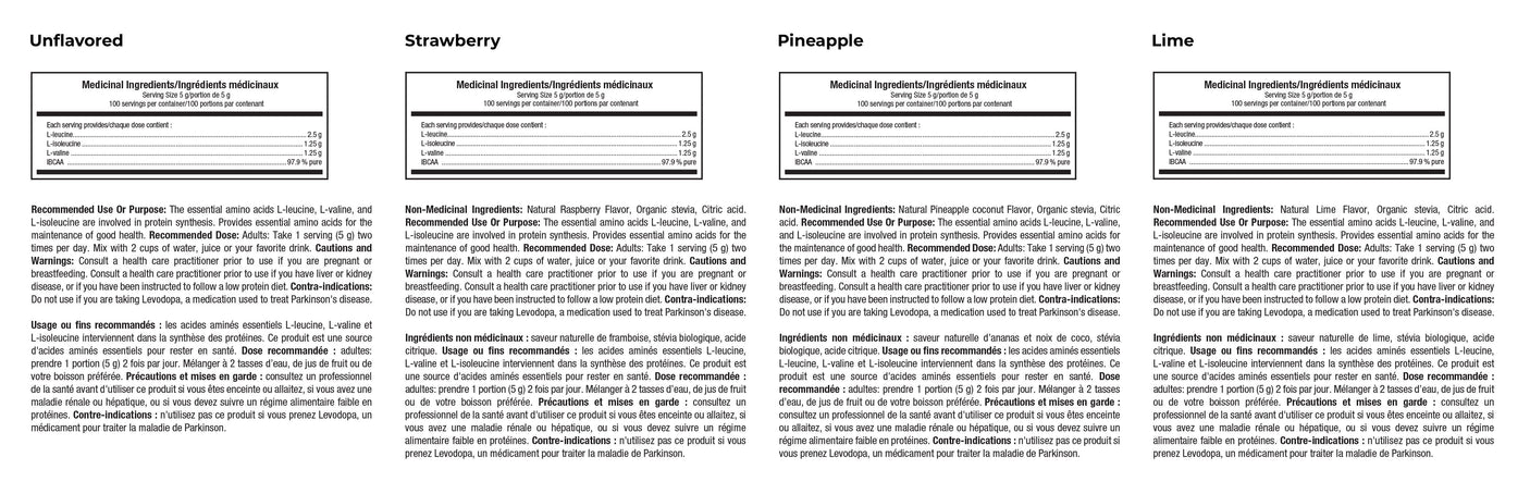 ATP Lab IBCAA 300g medicinal ingredients