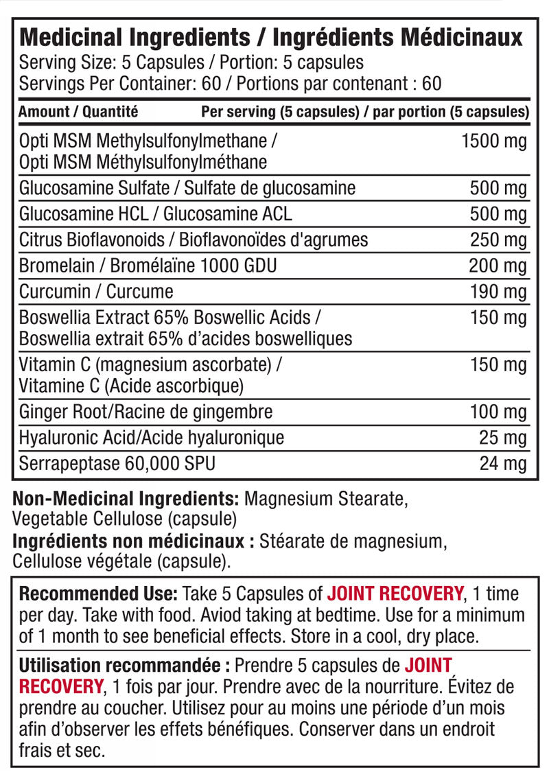Alora Naturals - Récupération articulaire extra forte - 300 gélules végétales