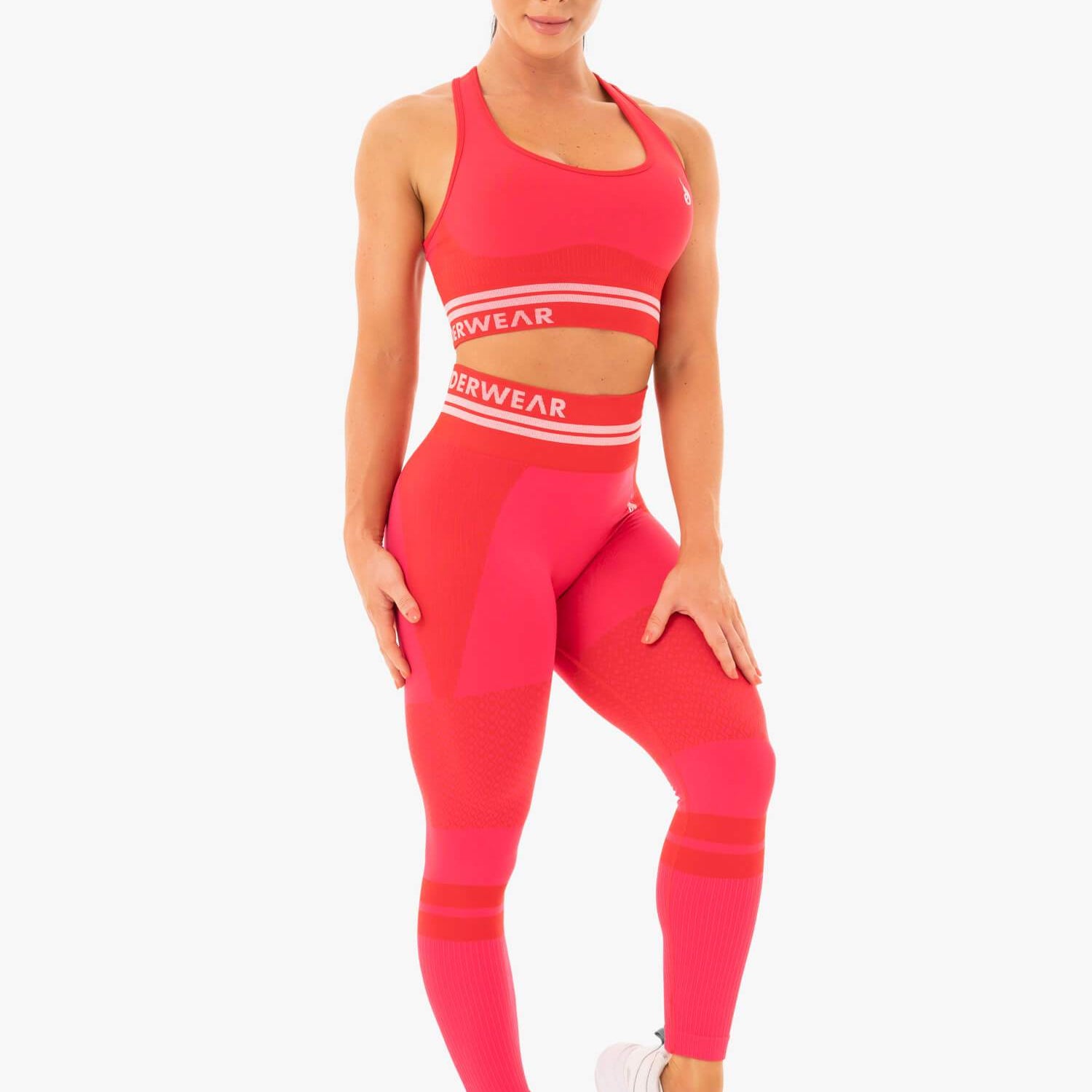 Ryderwear Freestyle Seamless Longline Sports Bra Red