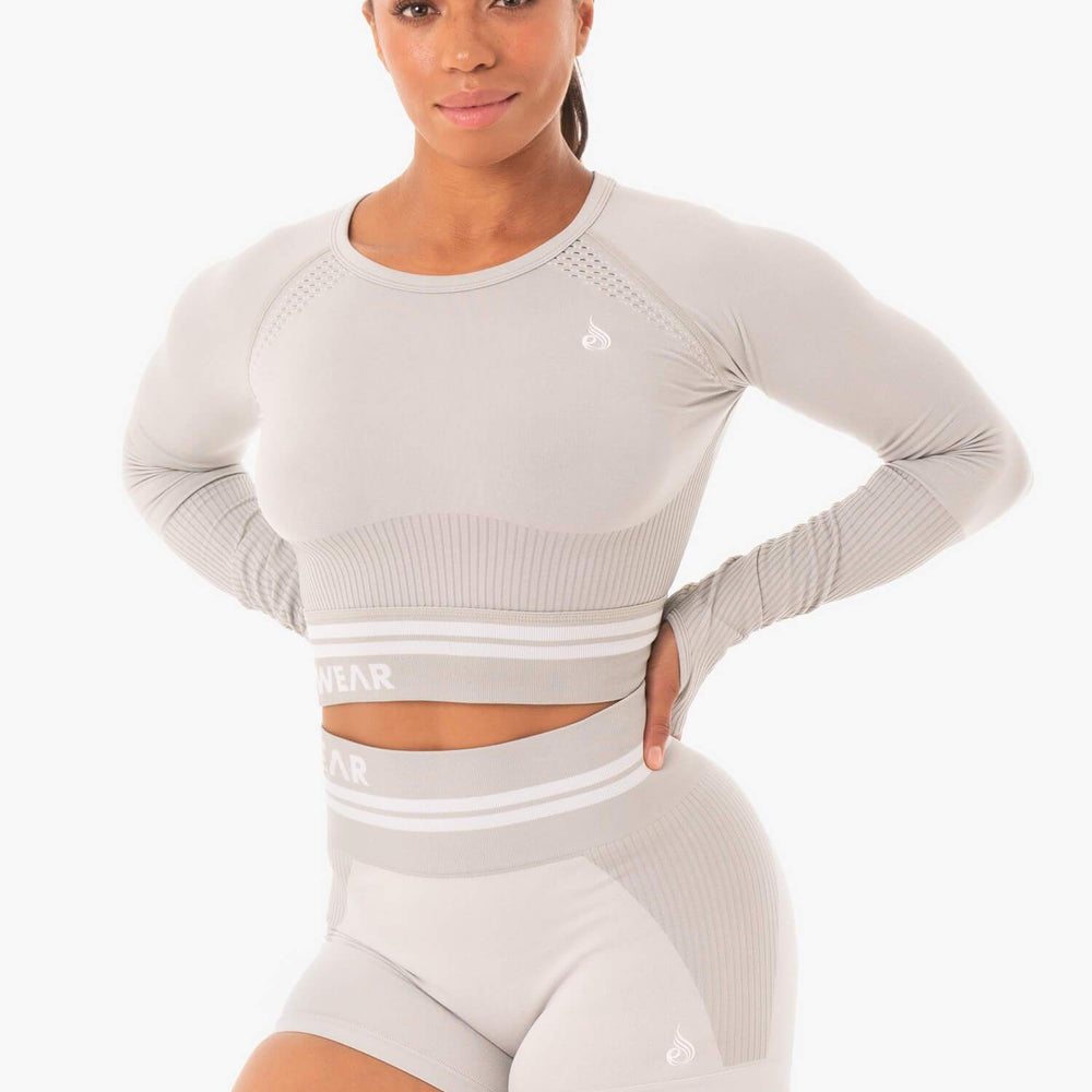 Ryderwear Freestyle Seamless manches longues courtes grises