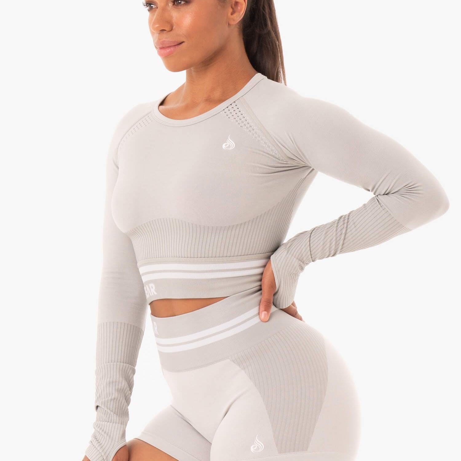 Ryderwear Freestyle Seamless manches longues courtes grises