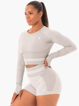 Ryderwear Freestyle Seamless manches longues courtes grises