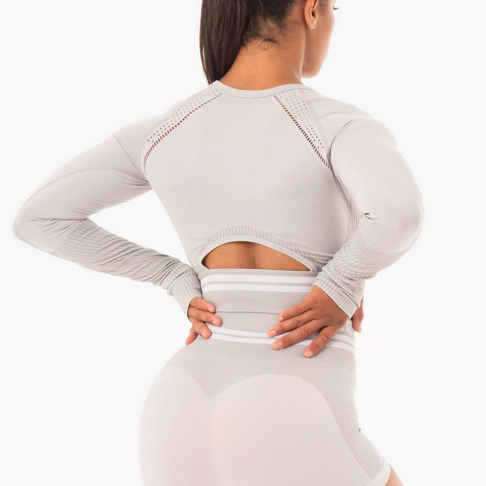 Ryderwear Freestyle Seamless manches longues courtes grises