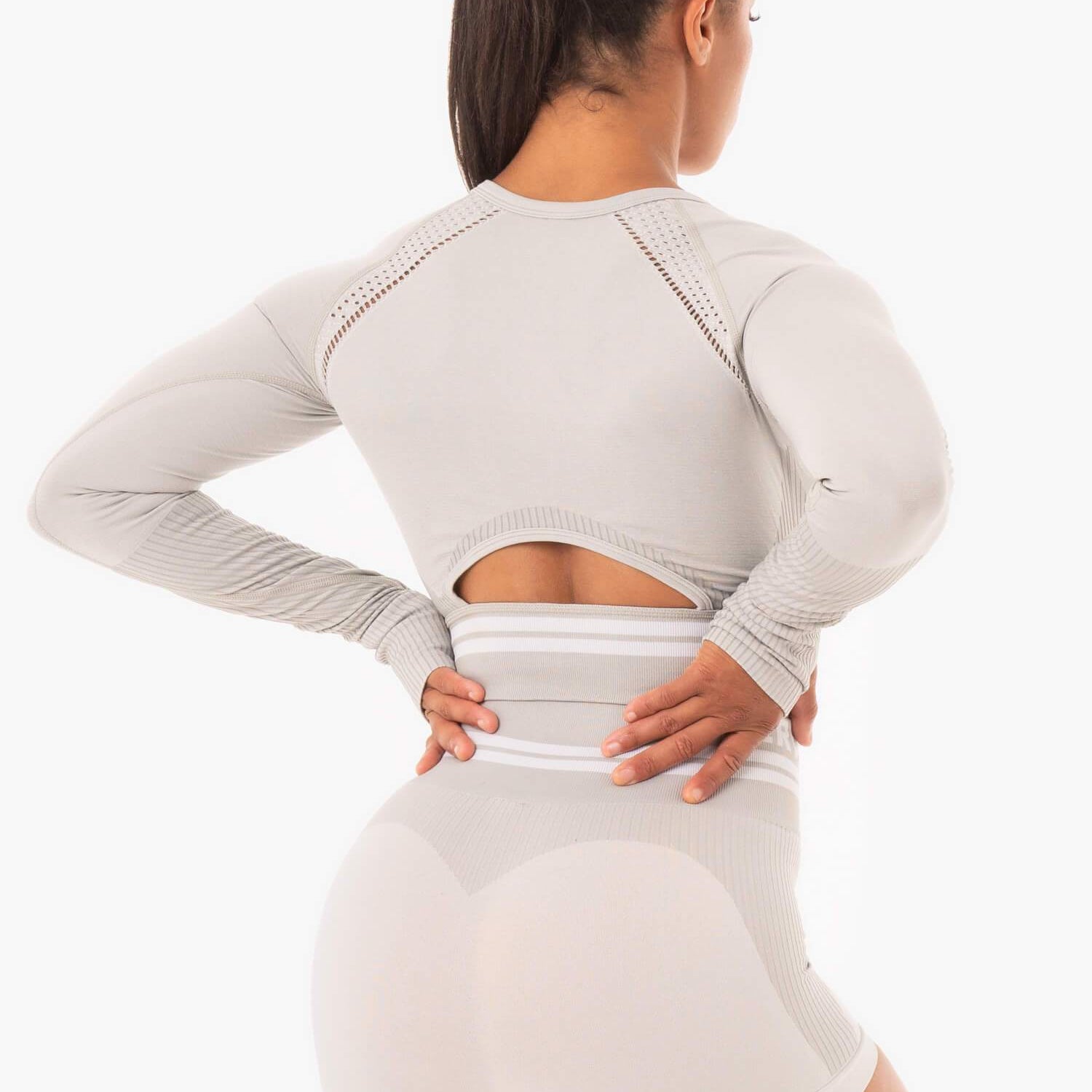 Ryderwear Freestyle Seamless manches longues courtes grises