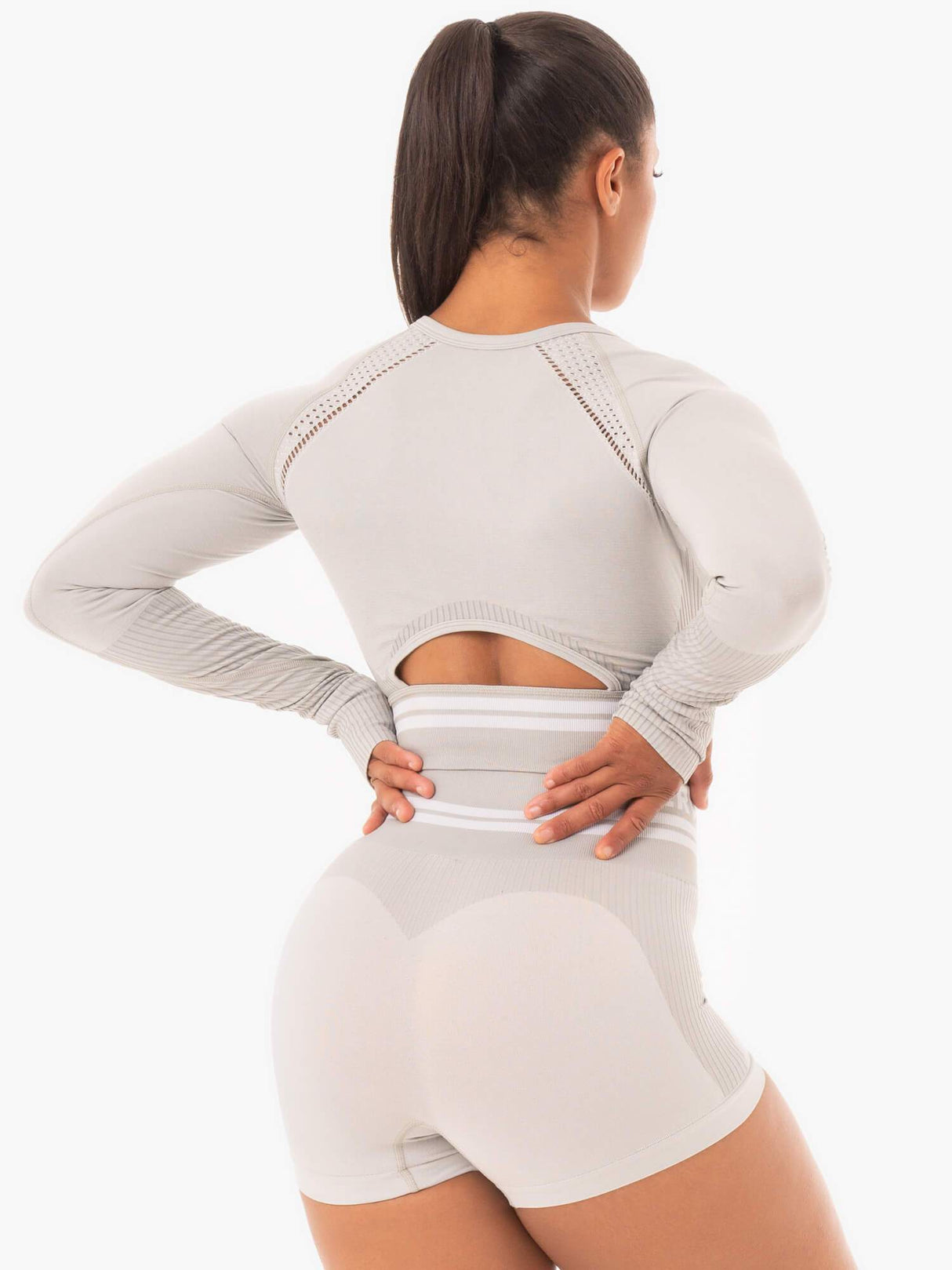 Ryderwear Freestyle Seamless manches longues courtes grises