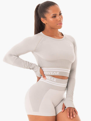 Ryderwear Freestyle Seamless manches longues courtes grises