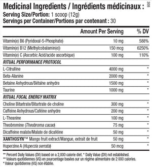 Ans Performance - Ritual Pre Workout - 30 serving