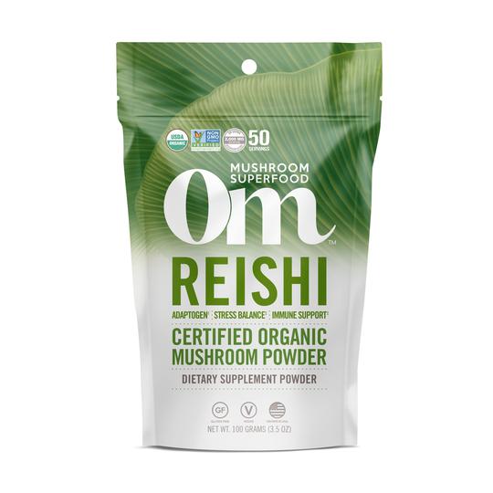 OM Mushroom Superfood - Reishi Certified Organic Mushroom Powder - 60g