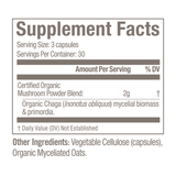 OM Mushroom Superfood - Chaga Mushroom Superfood Daily Boost Capsules - 75Vcaps