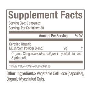 OM Mushroom Superfood - Chaga Mushroom Superfood Daily Boost Capsules - 75Vcaps