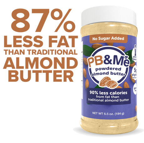 PB&Me - Powdered Almond Butter - No Sugar Added 184g
