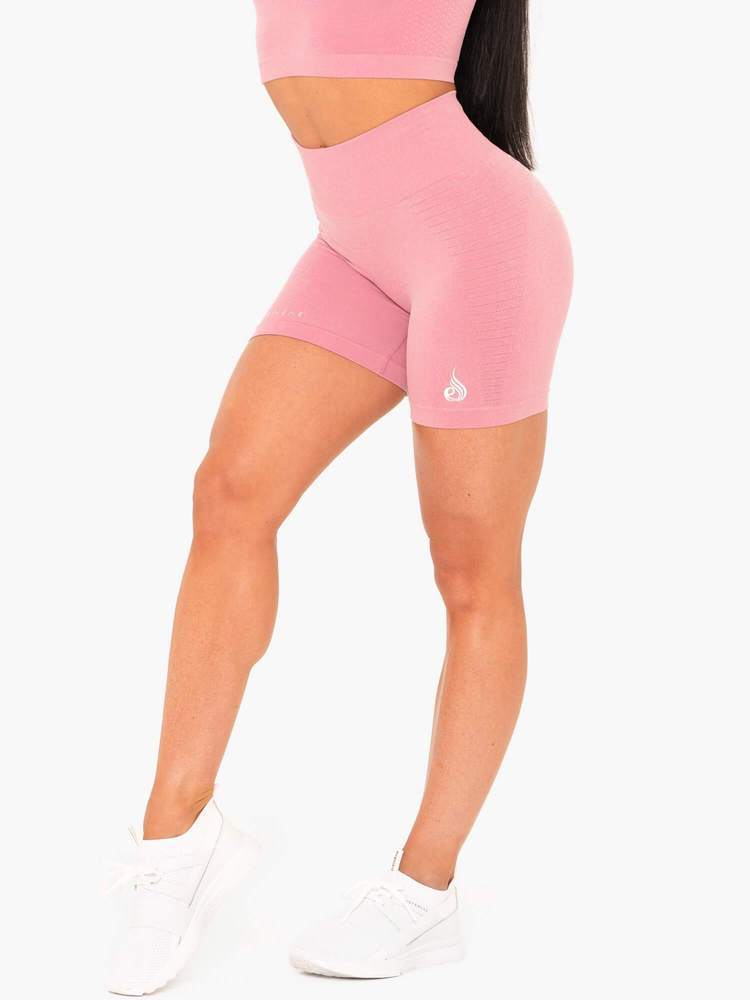 Ryderwear Geo Seamless High Waist Shorts Pink