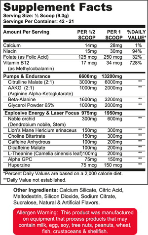 Wanted1 PreW1 - Pre Workout Formula - 42 serving