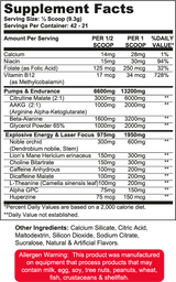 Wanted1 PreW1 - Pre Workout Formula - 42 serving