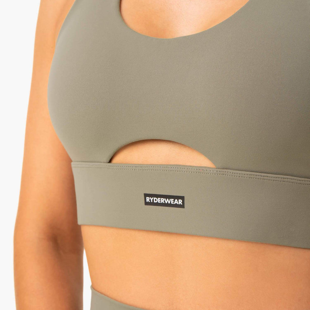 Soutien-gorge de sport Ryderwear Base Racer Back kaki