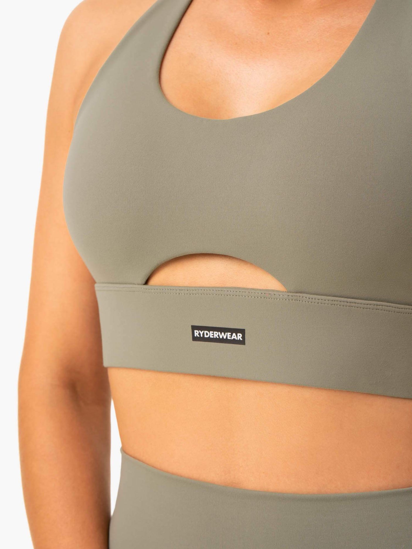 Ryderwear Base Racer Back Sports Bra Khaki