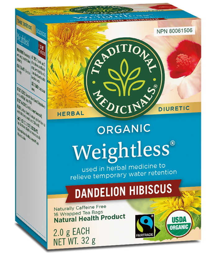 Traditional Medicals - Organic Weightless Dandelion Hibiscus - 16 tea bags