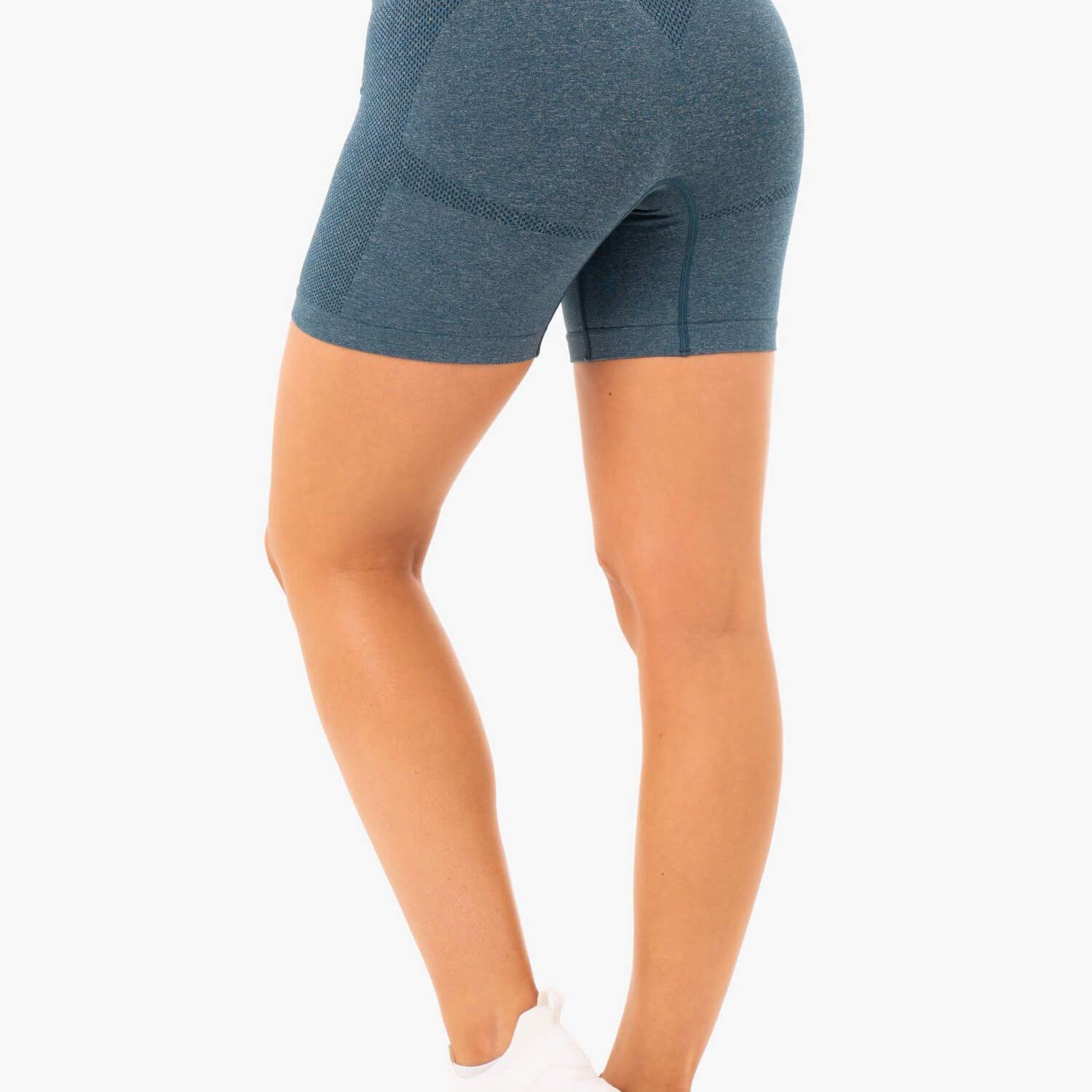 Short Ryderwear Seamless Staples, couleur sarcelle chiné